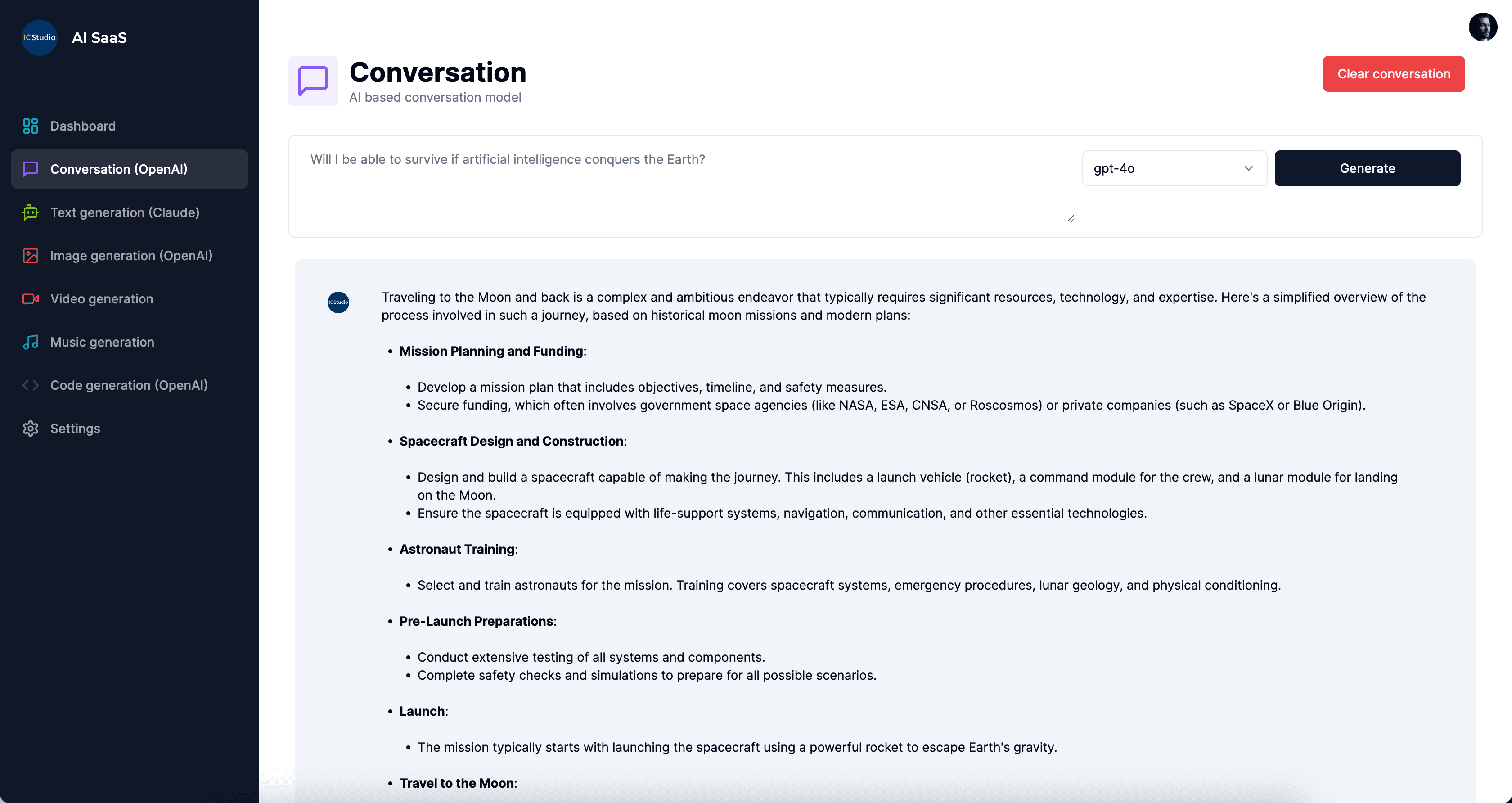 AI chat