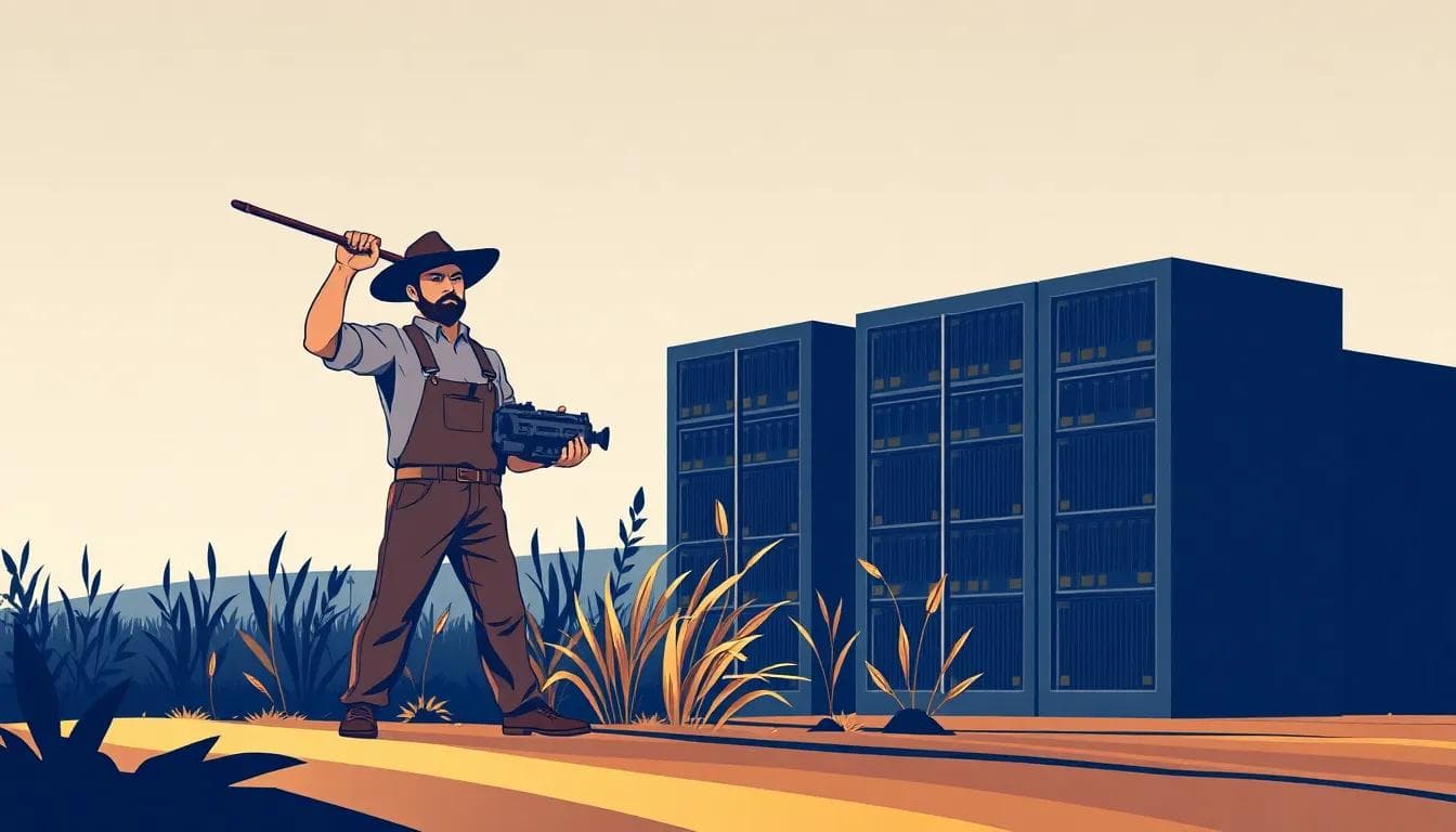 Farmers vs. AI Empire: $26M Snubbed for Soil Over Servers