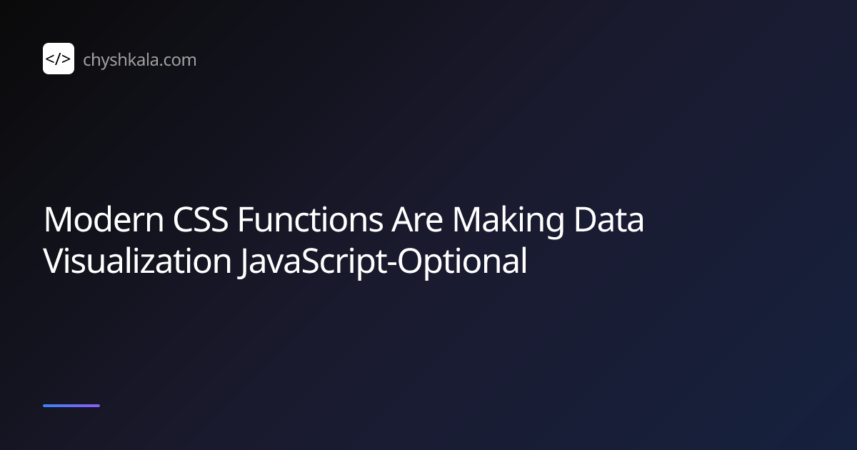 Modern CSS Functions Are Making Data Visualization JavaScript-Optional ...