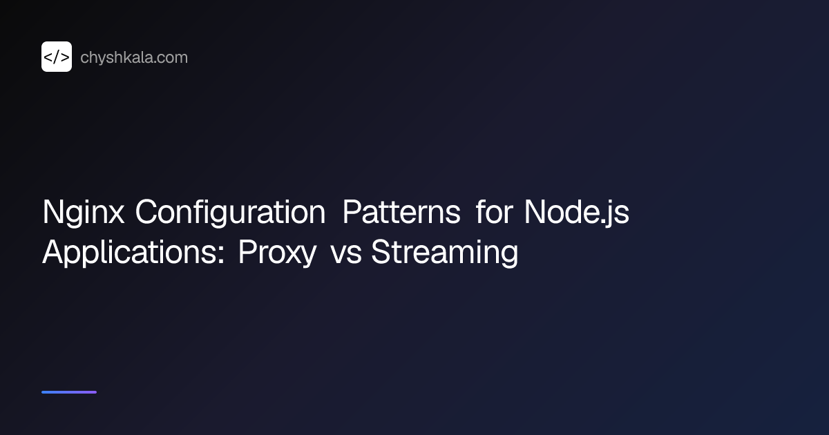 Nginx Configuration Patterns for Node.js Applications: Proxy vs ...